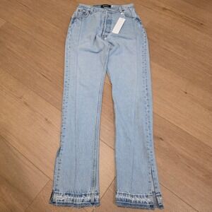 EB Denim Light Blue Straight Leg Jeans